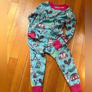 Little Blue House Ski Pajamas, Size 2